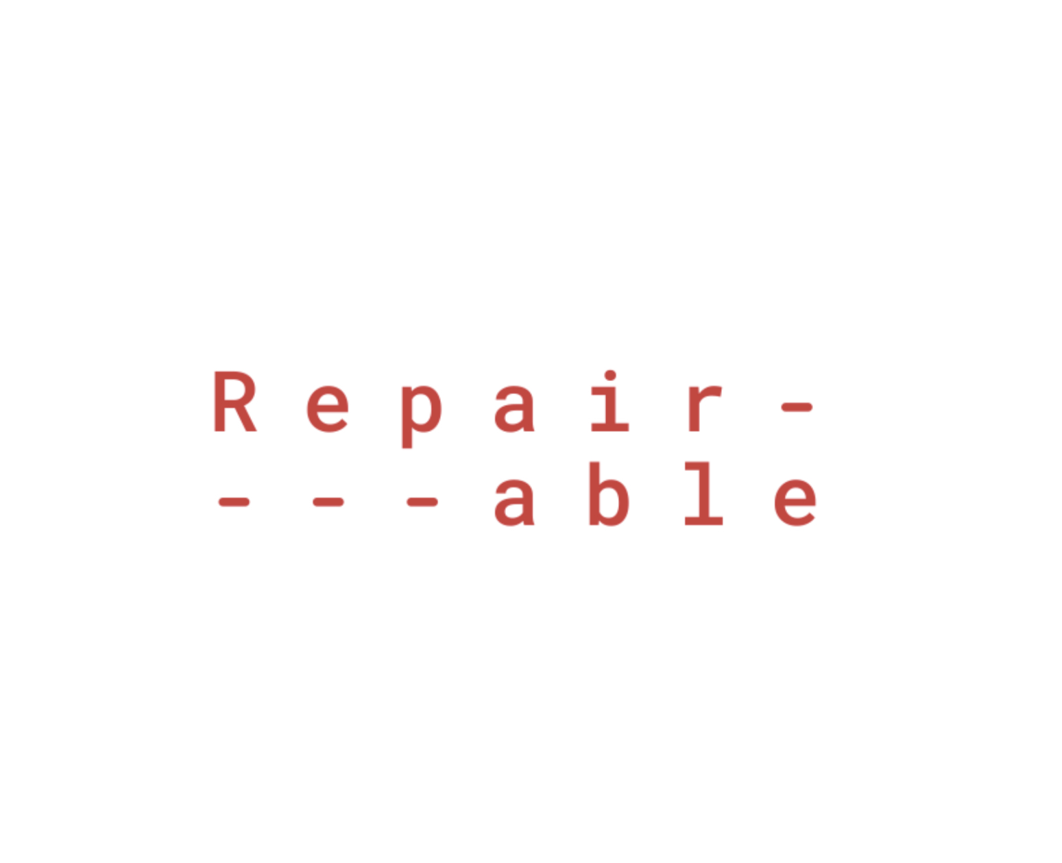 REPAIRABLE COMMUNITY
