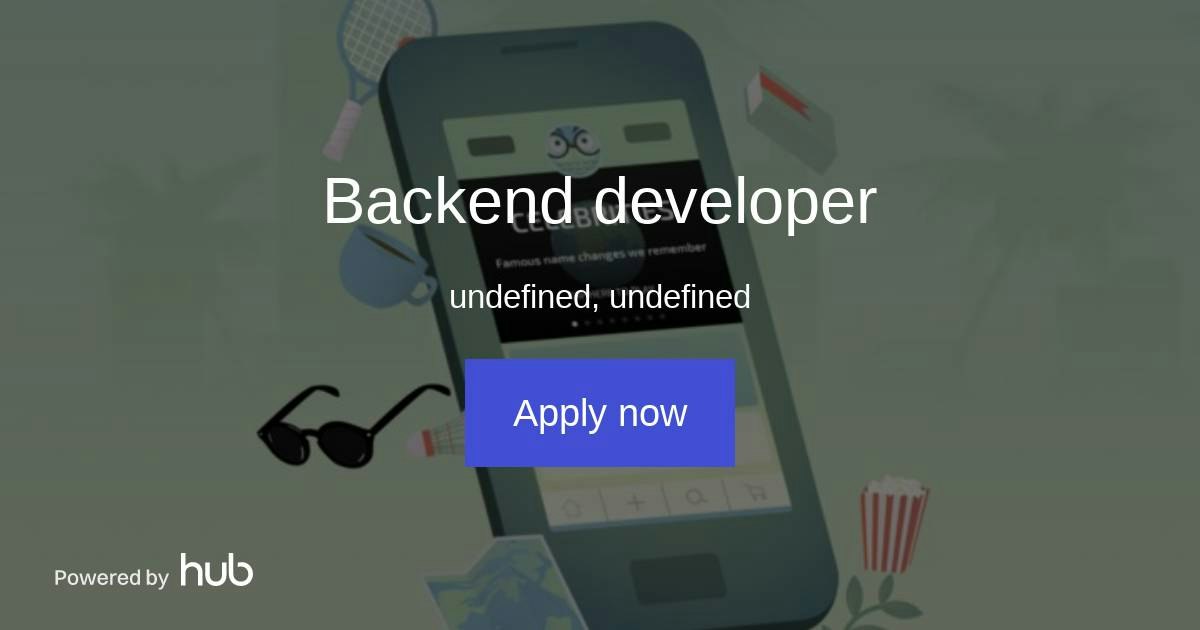 The Hub | Backend developer | Quizye