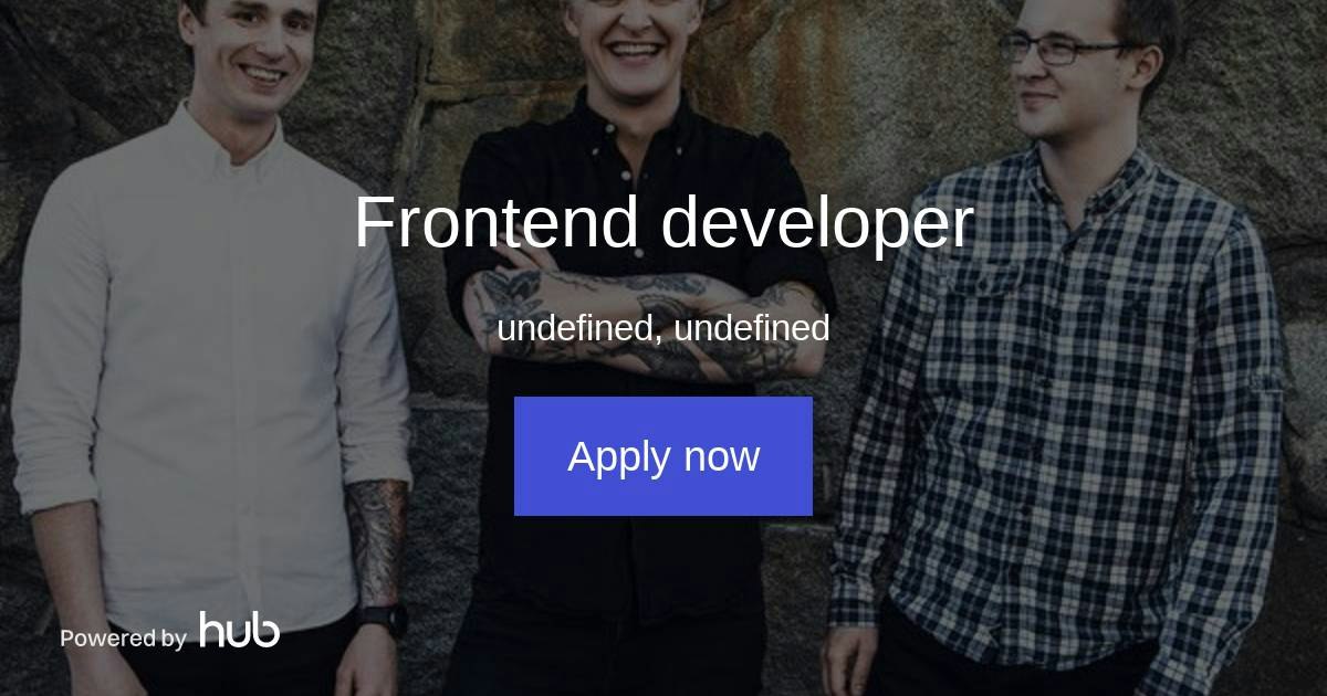 The Hub | Frontend developer | Inkbay