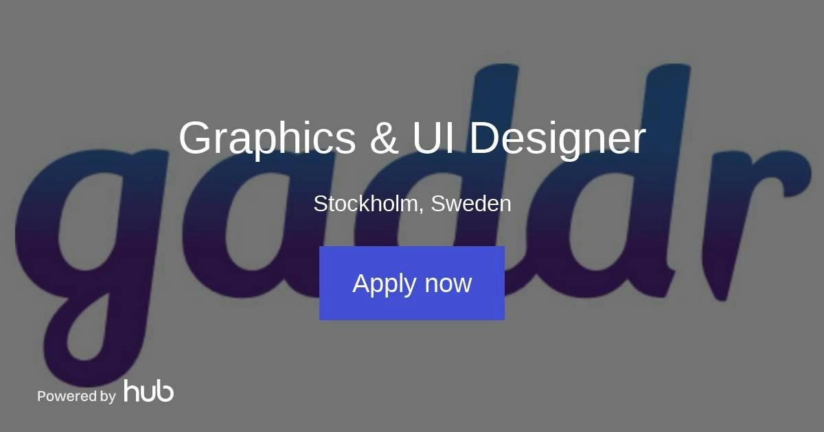 The Hub | Graphics & UI Designer | Gaddr