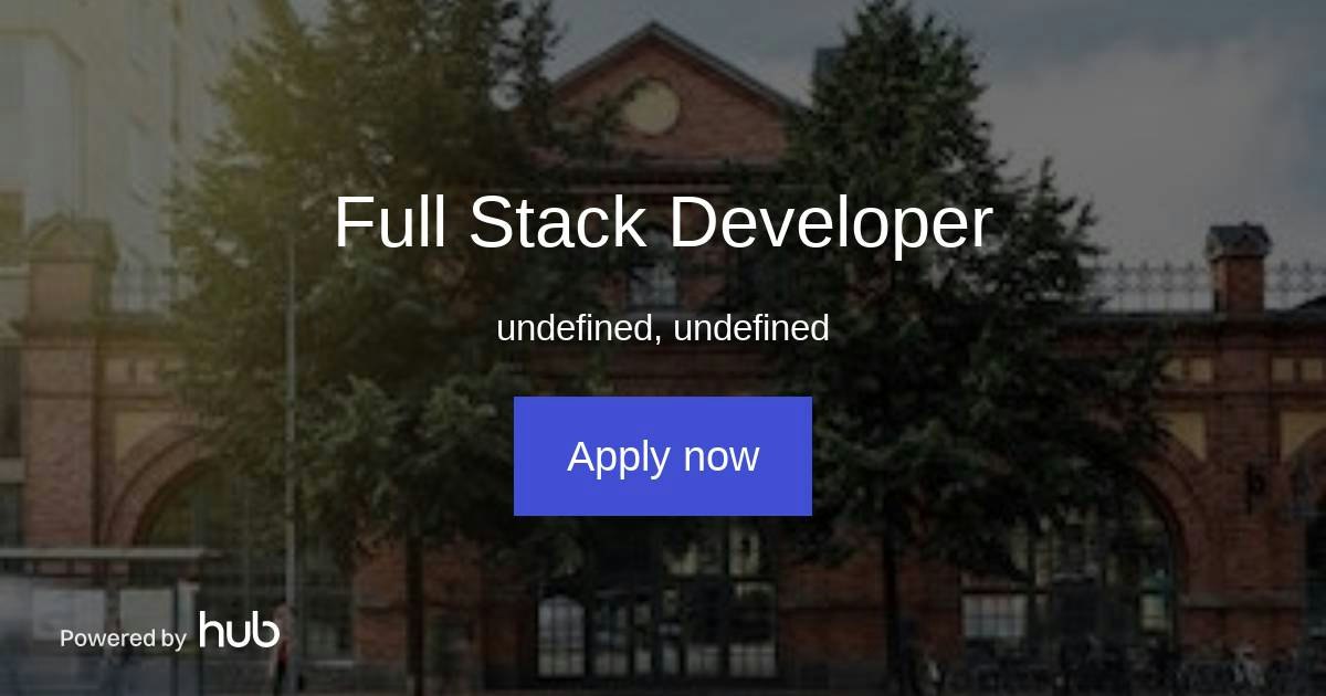 The Hub | Full Stack Developer | 29k