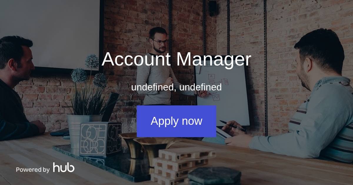 The Hub | Account Manager | Sendify