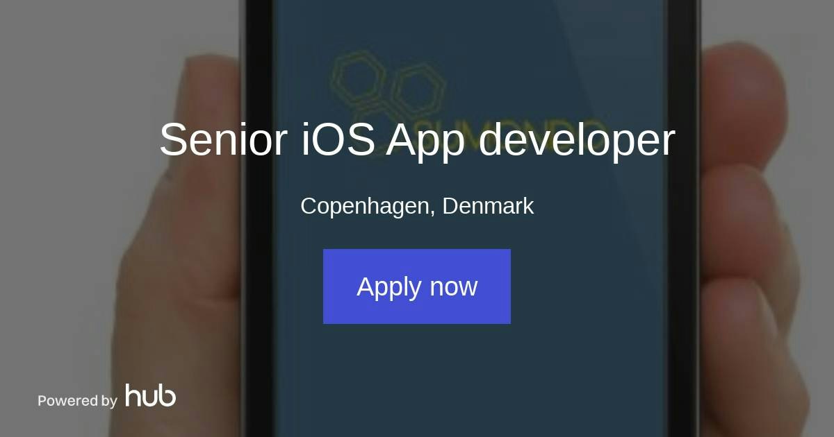 The Hub | Senior iOS App developer | Sumondo