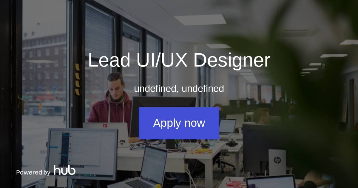 The Hub | Lead UI/UX Designer | Yousician (FI)