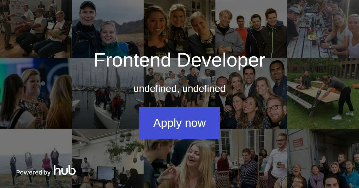 The Hub | Frontend Developer | Mono Solutions