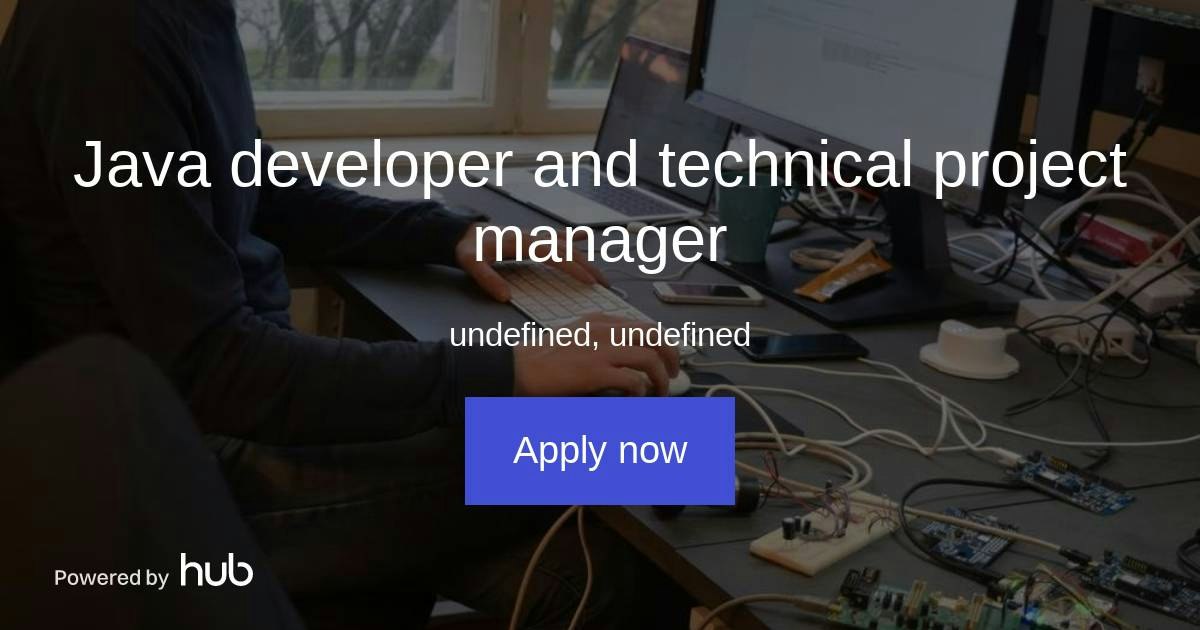 The Hub | Java developer and technical project manager | Flic