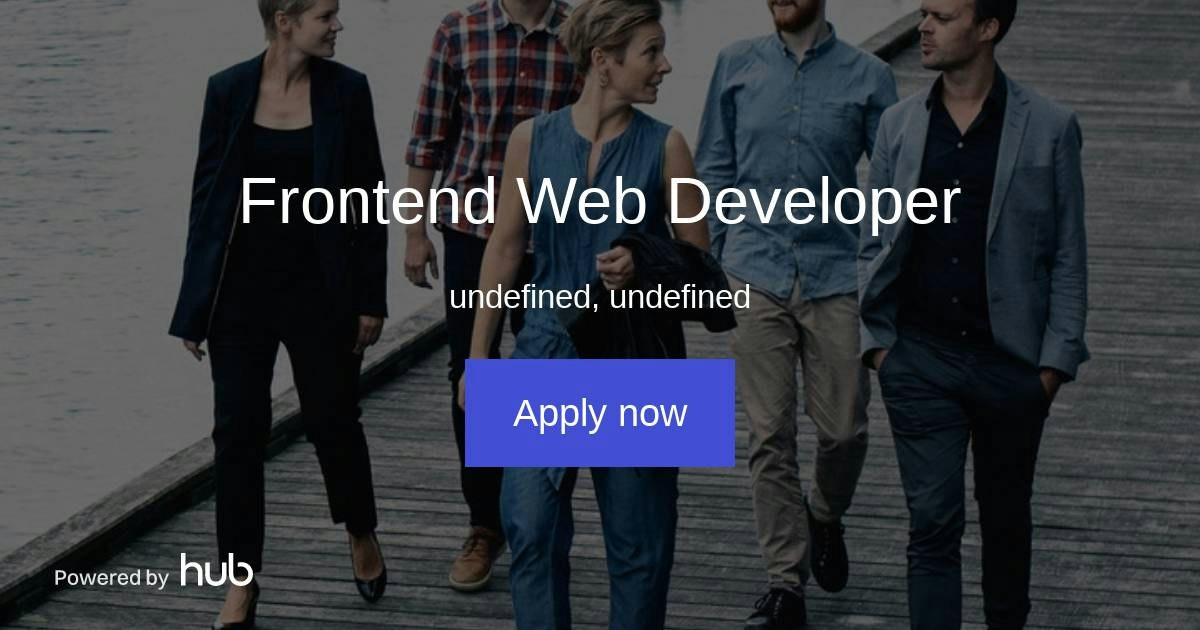The Hub | Frontend Web Developer | Qvest
