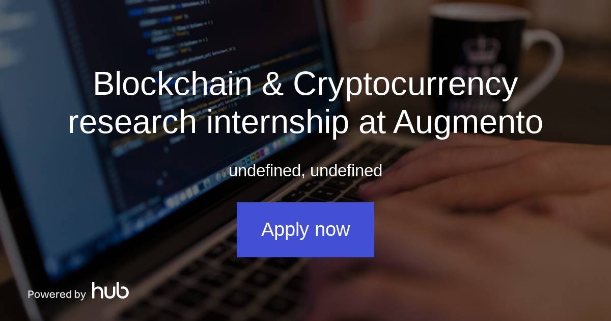 cryptocurrency research analyst internshipt