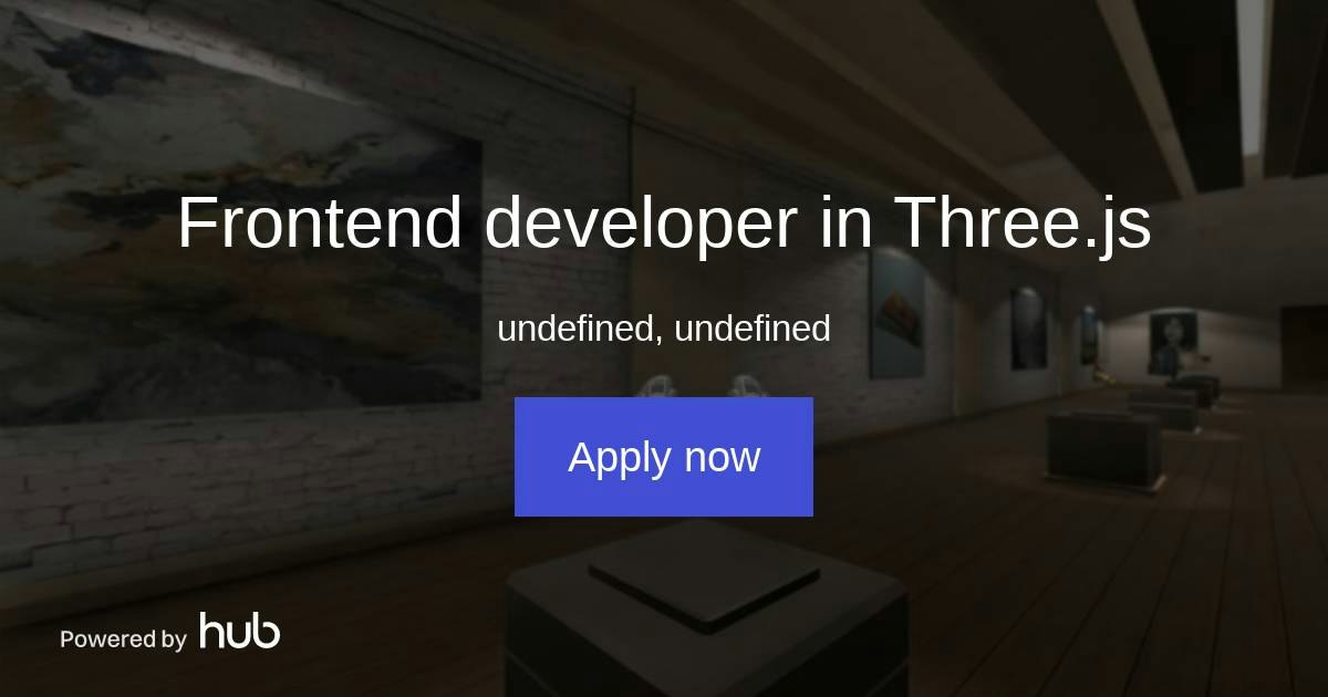 The Hub | Frontend developer in Three.js | Baetes