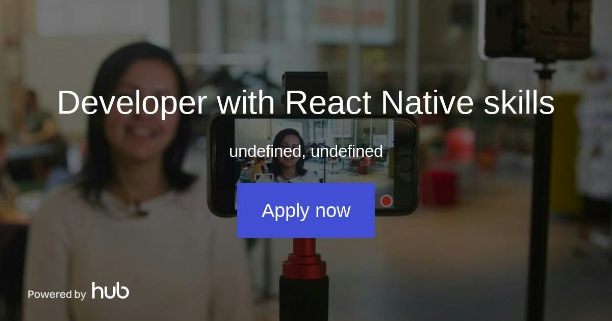 The Hub | Developer with React Native skills | Klipworks