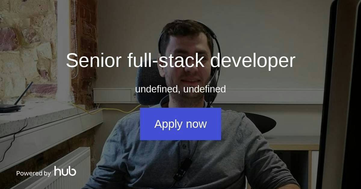The Hub | Senior full-stack developer | Price&Cost
