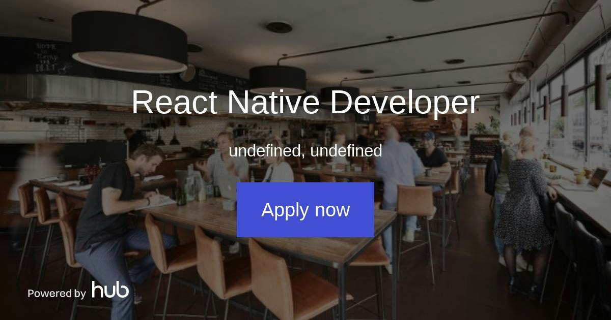 The Hub | React Native Developer | Sp8ces