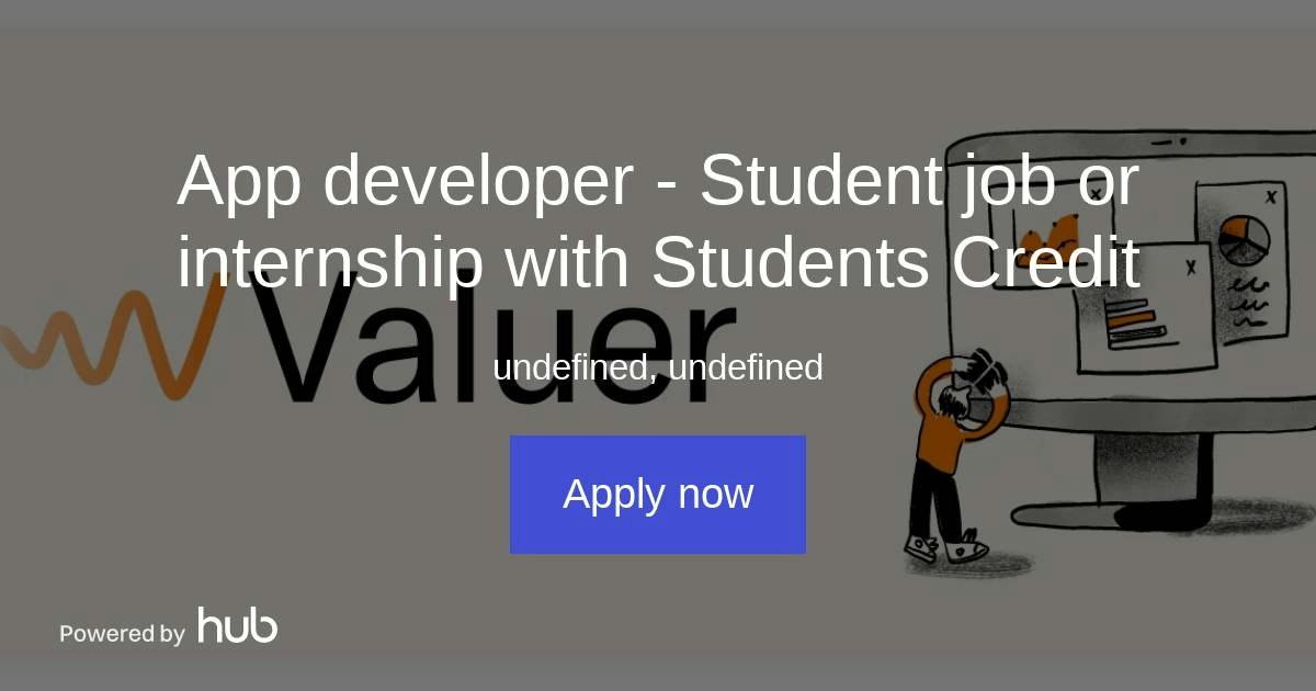 The Hub | App developer - Student job or internship with Students ...