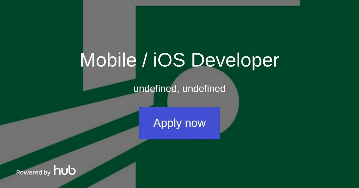 The Hub | Mobile / iOS Developer | FotMob