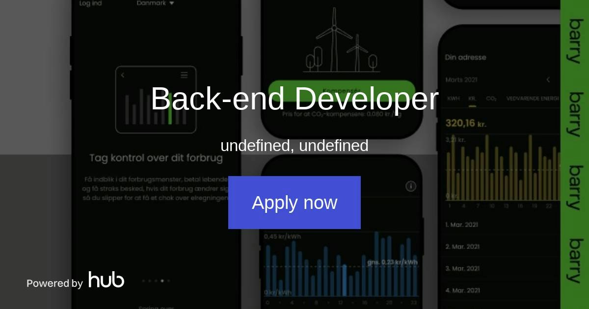 The Hub | Back-end Developer | barry
