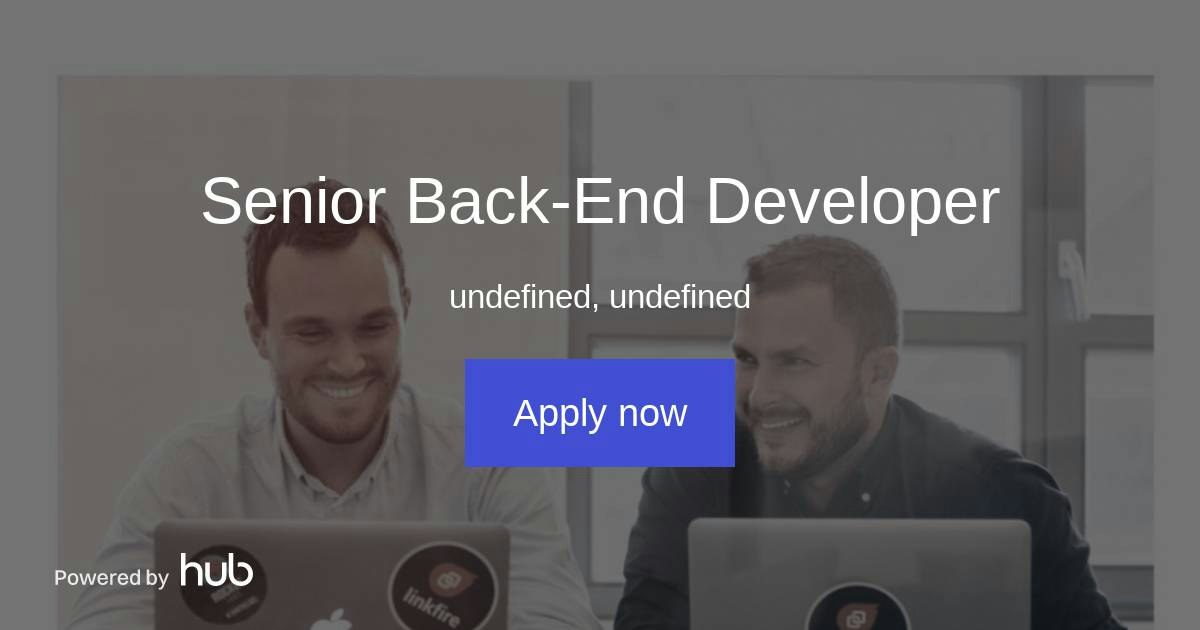 The Hub | Senior Back-End Developer | Linkfire A/S