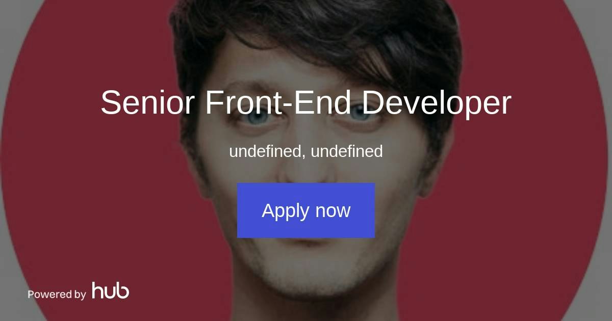 The Hub | Senior Front-End Developer | Matchmade