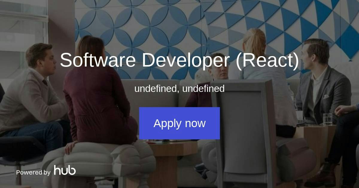 The Hub | Software Developer (React) | Vainu