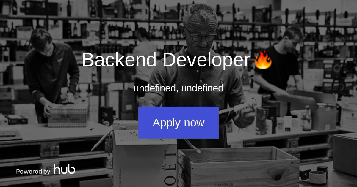The Hub | Backend Developer 🔥 | Winefamly.com