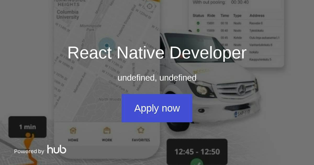 The Hub | React Native Developer | Kyyti