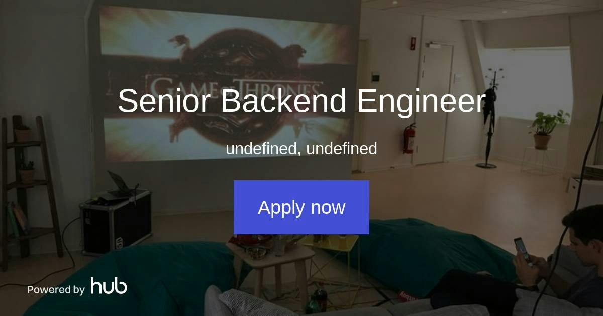 The Hub | Senior Backend Engineer | GAN Integrity