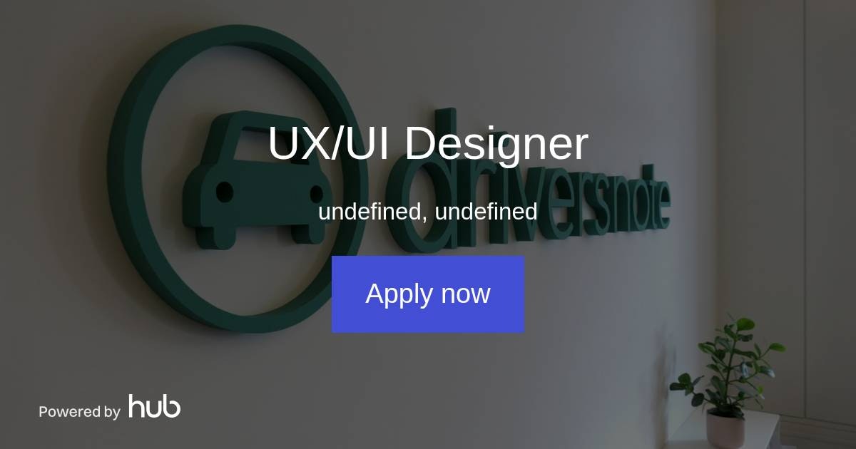 The Hub | UX/UI Designer | Driversnote