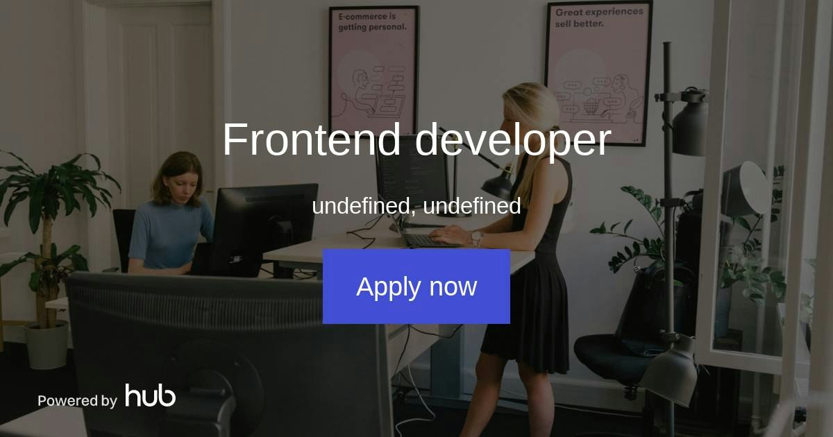 The Hub | Frontend developer | Certainly Group
