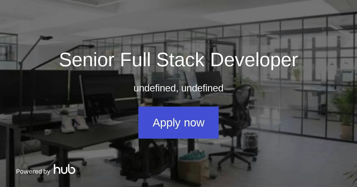The Hub | Senior Full Stack Developer | Nordsense
