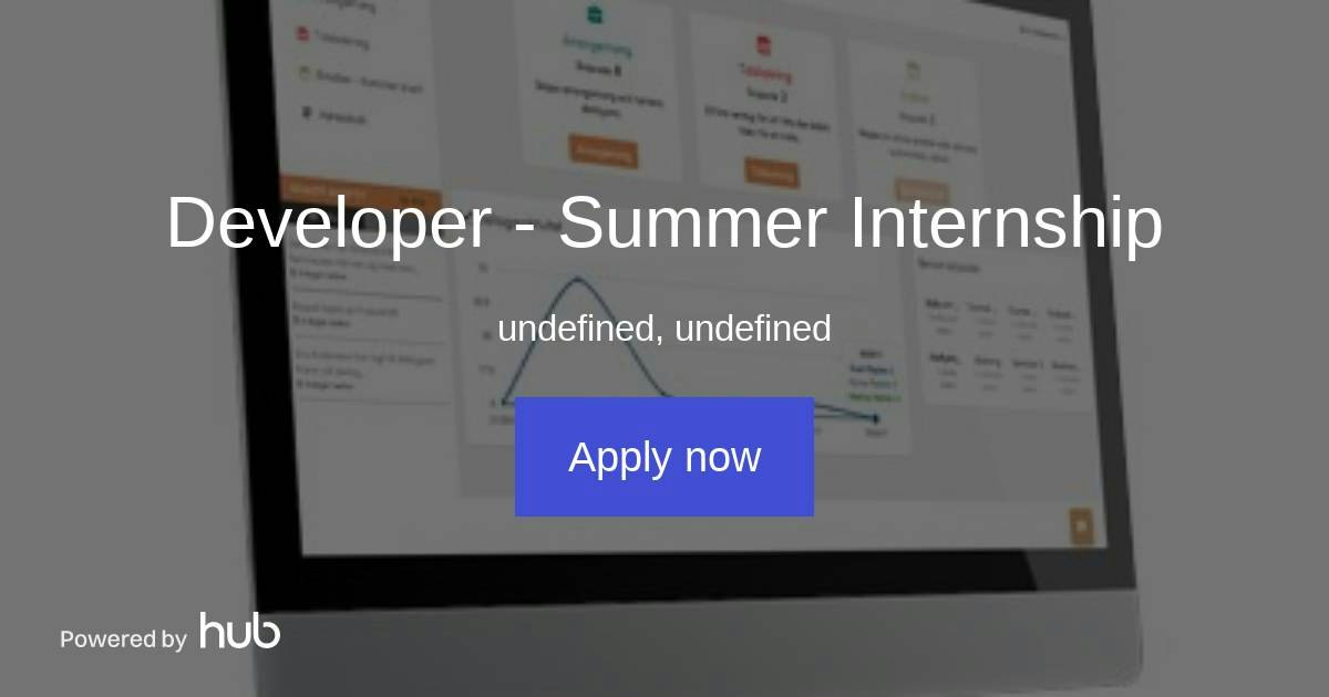 The Hub | Developer - Summer Internship | Memlin