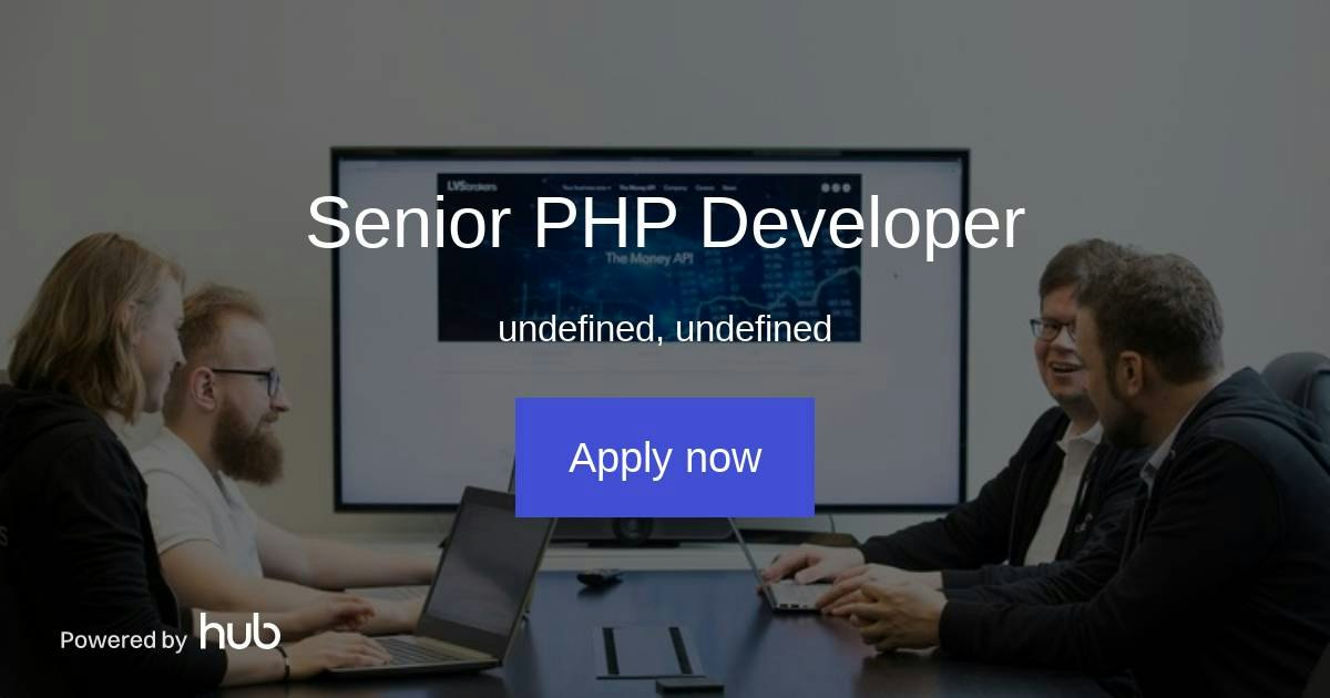 The Hub | Senior PHP Developer | LVS Brokers