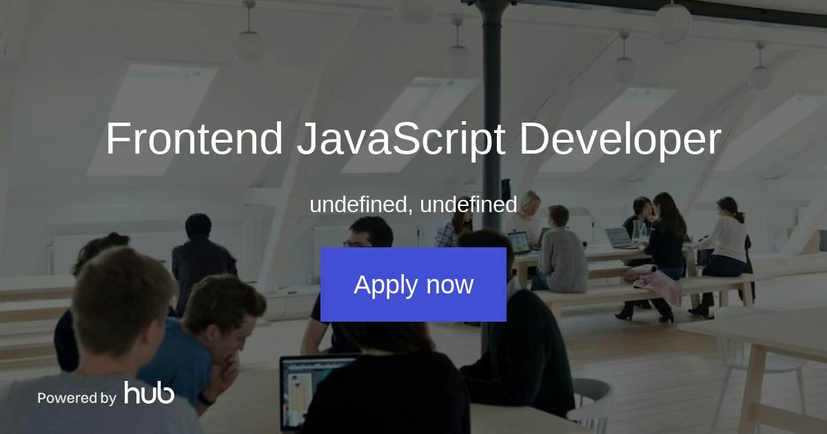 The Hub | Frontend JavaScript Developer | Liva Healthcare