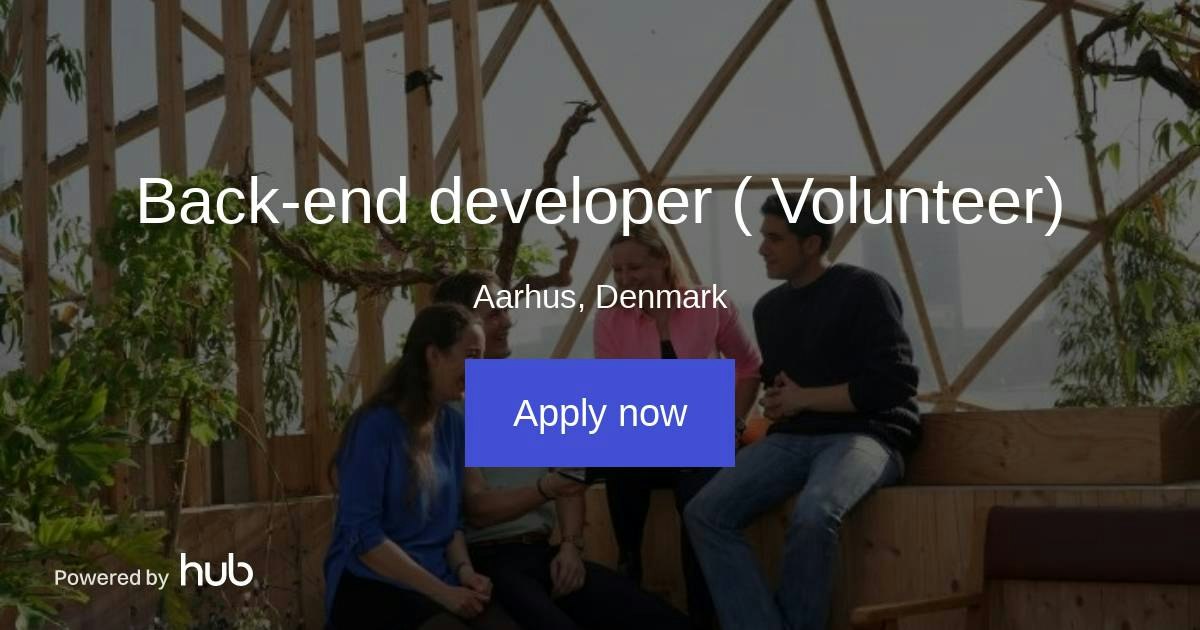 The Hub | Back-end developer ( Volunteer) | ParkShare