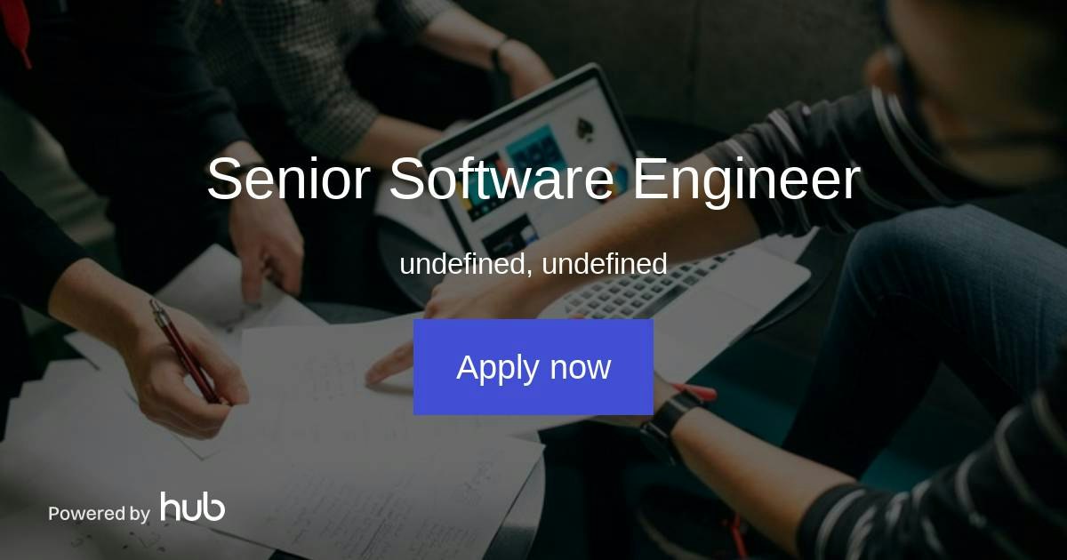 The Hub | Senior Software Engineer | Analytics Engines