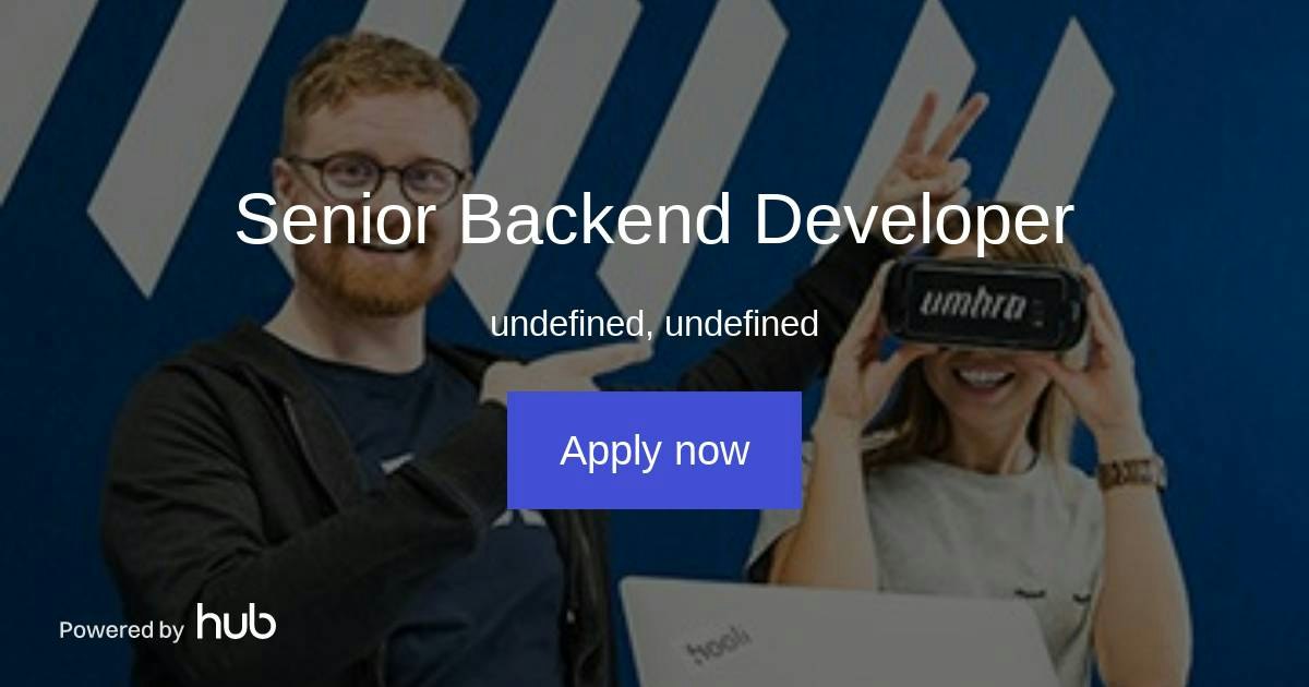 The Hub | Senior Backend Developer | Umbra