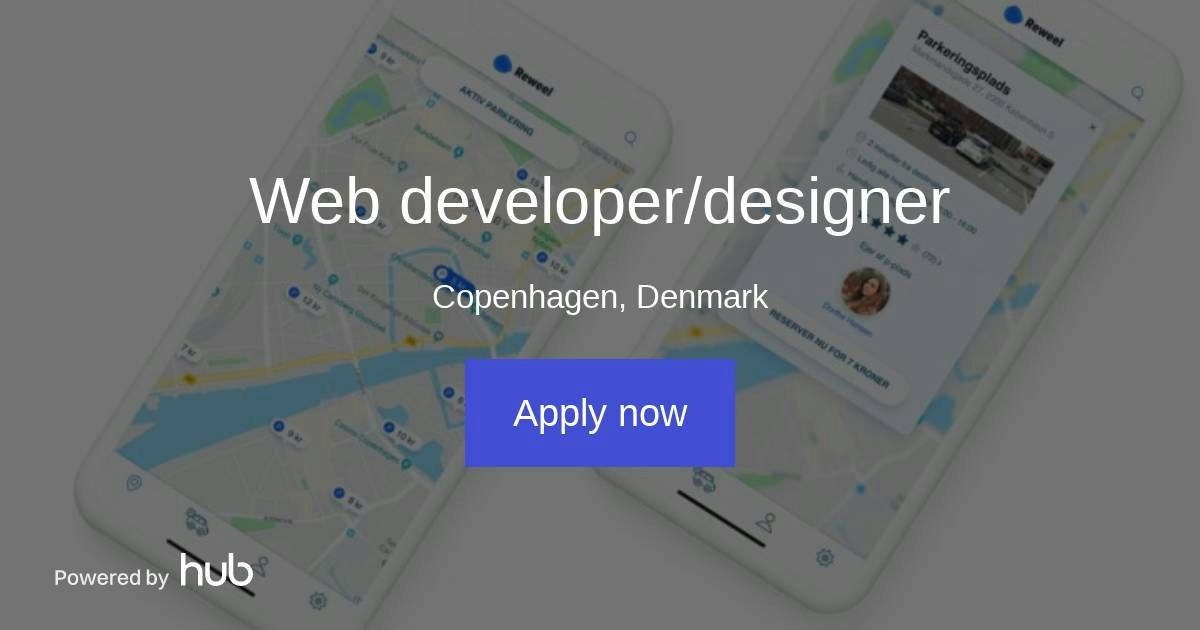 The Hub | Web developer/designer | Reweel ApS
