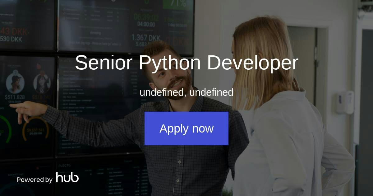 The Hub | Senior Python Developer | Plecto