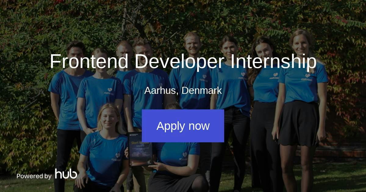 The Hub | Frontend Developer Internship | RaskRask