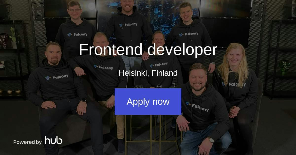 The Hub | Frontend developer | Falcony