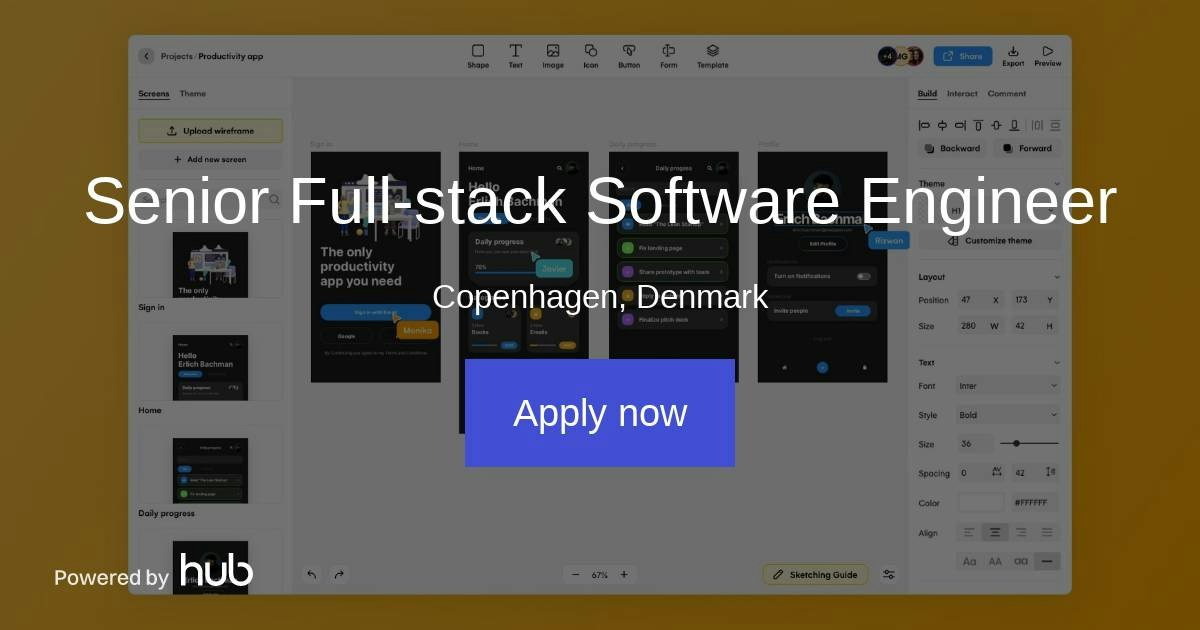The Hub | Senior Full-stack Software Engineer | Uizard Technologies