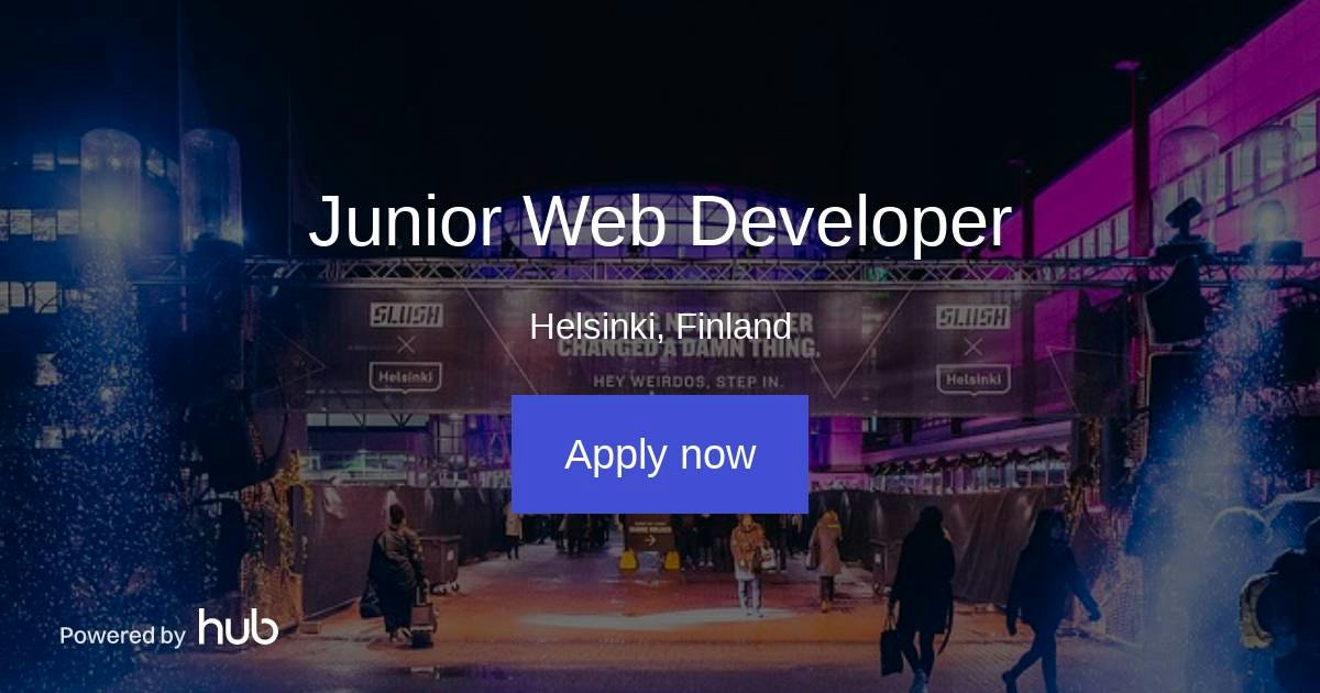 The Hub | Junior Web Developer | Slush