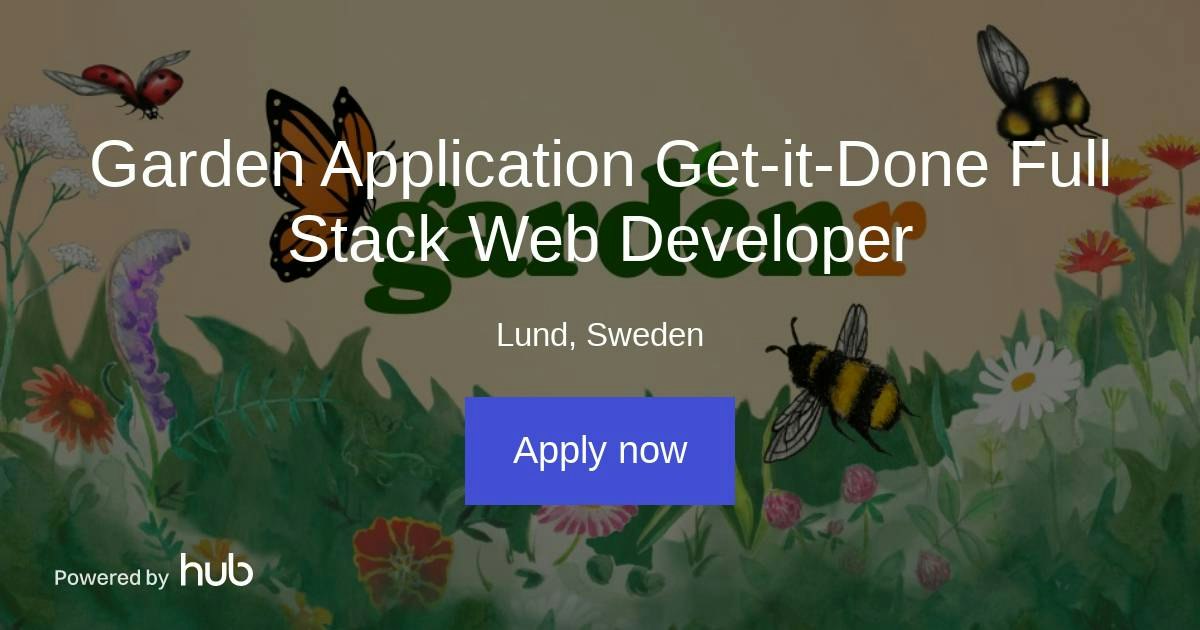 The Hub | Garden Application Get-it-Done Full Stack Web Developer | gardenr