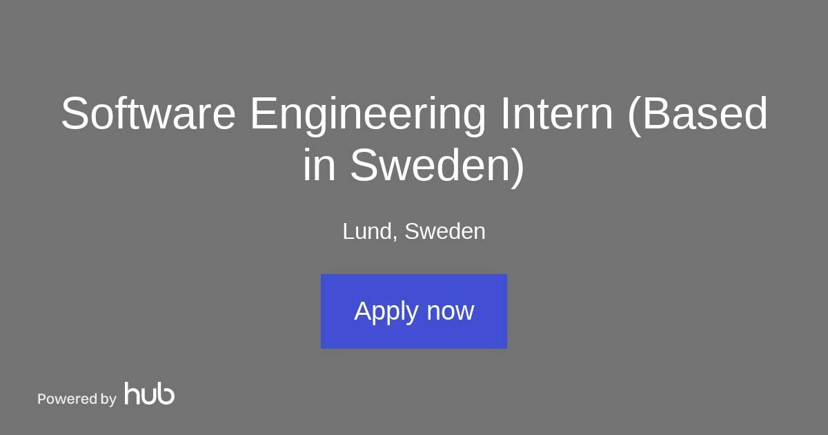 The Hub | Software Engineering Intern (Based in Sweden) | M-Solar