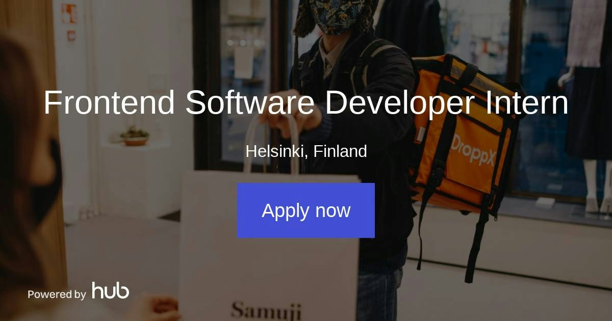 The Hub | Frontend Software Developer Intern | DroppX