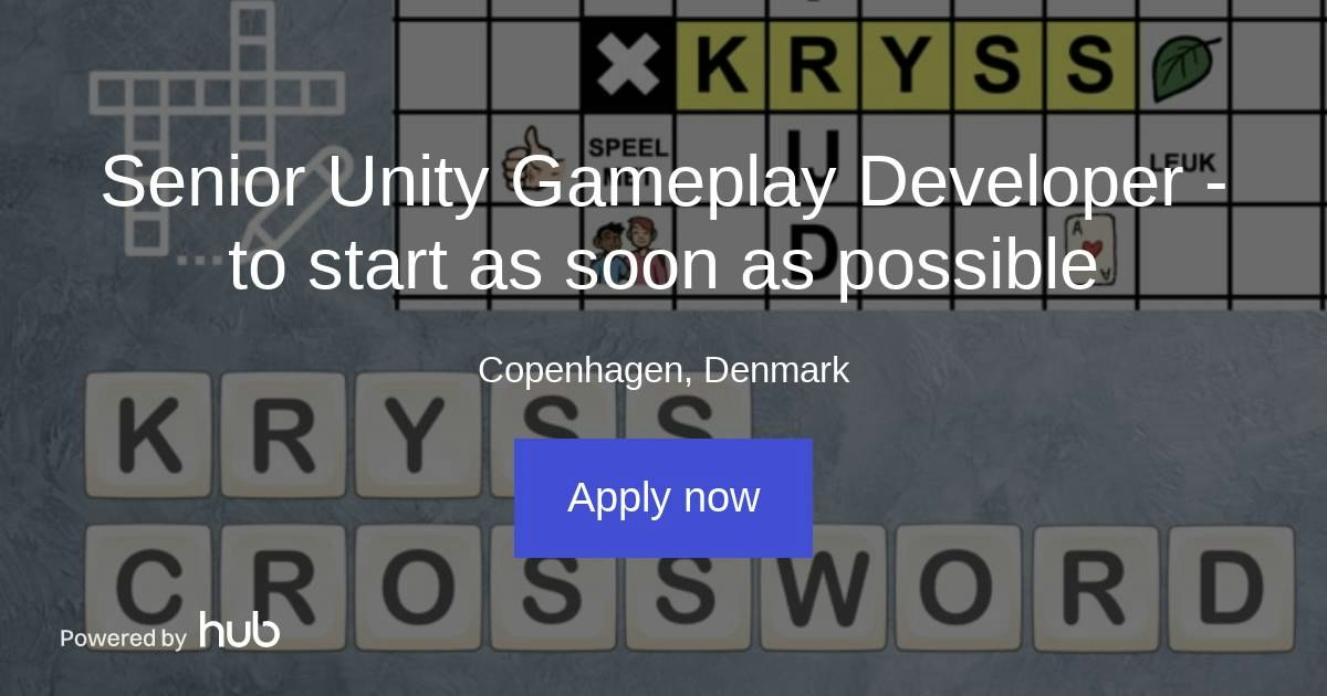 The Hub | Senior Unity Gameplay Developer - to start as soon as ...