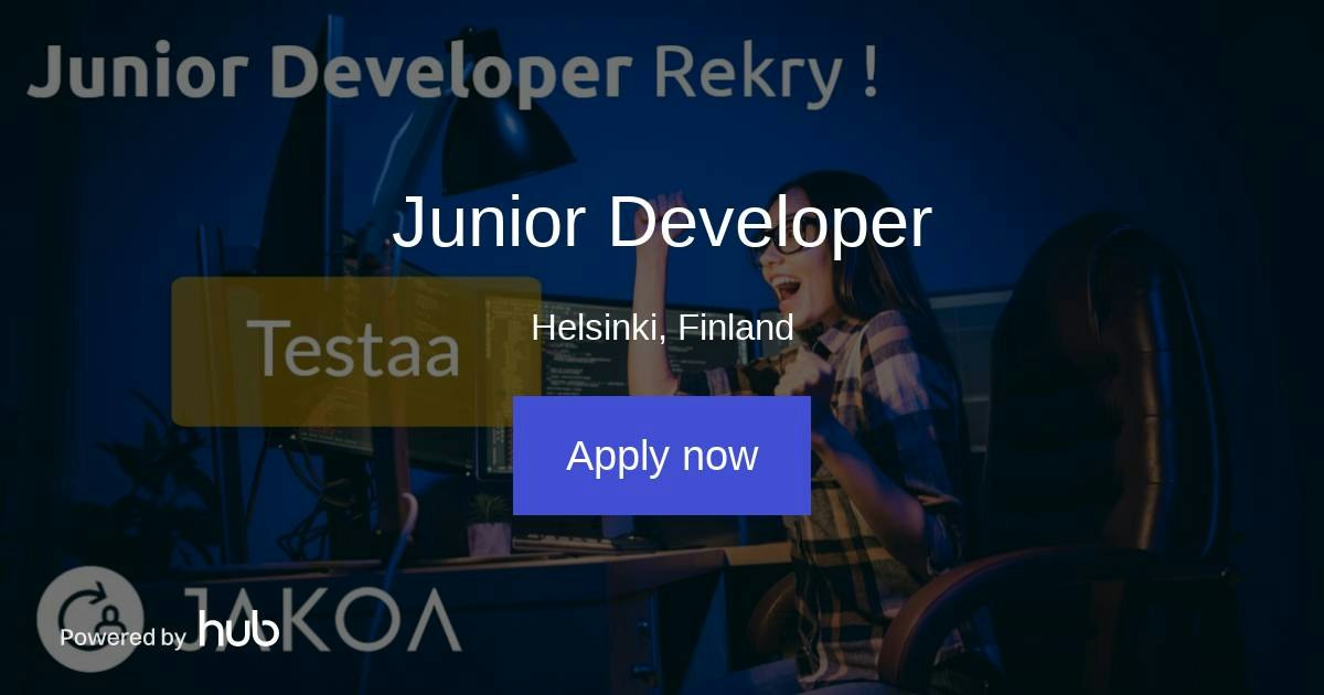 The Hub | Junior Developer | Jakoa Enterprises Oy
