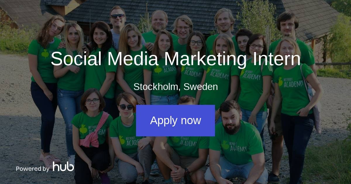 The Hub | Social Media Marketing Intern | Beetroot Academy Stockholm