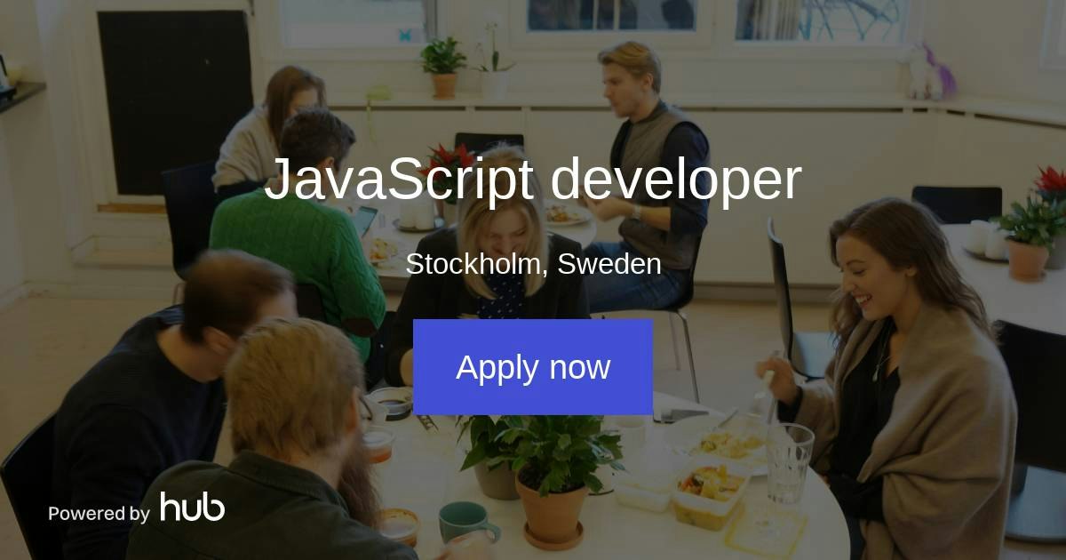 The Hub | JavaScript developer | VNTRS