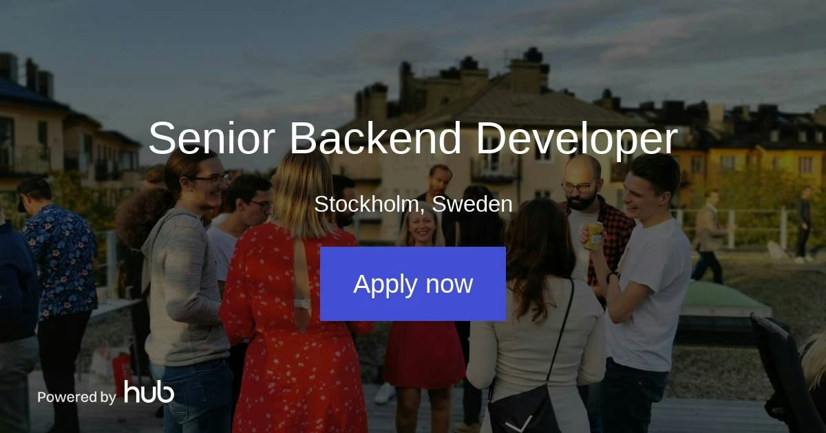 The Hub | Senior Backend Developer | VNTRS