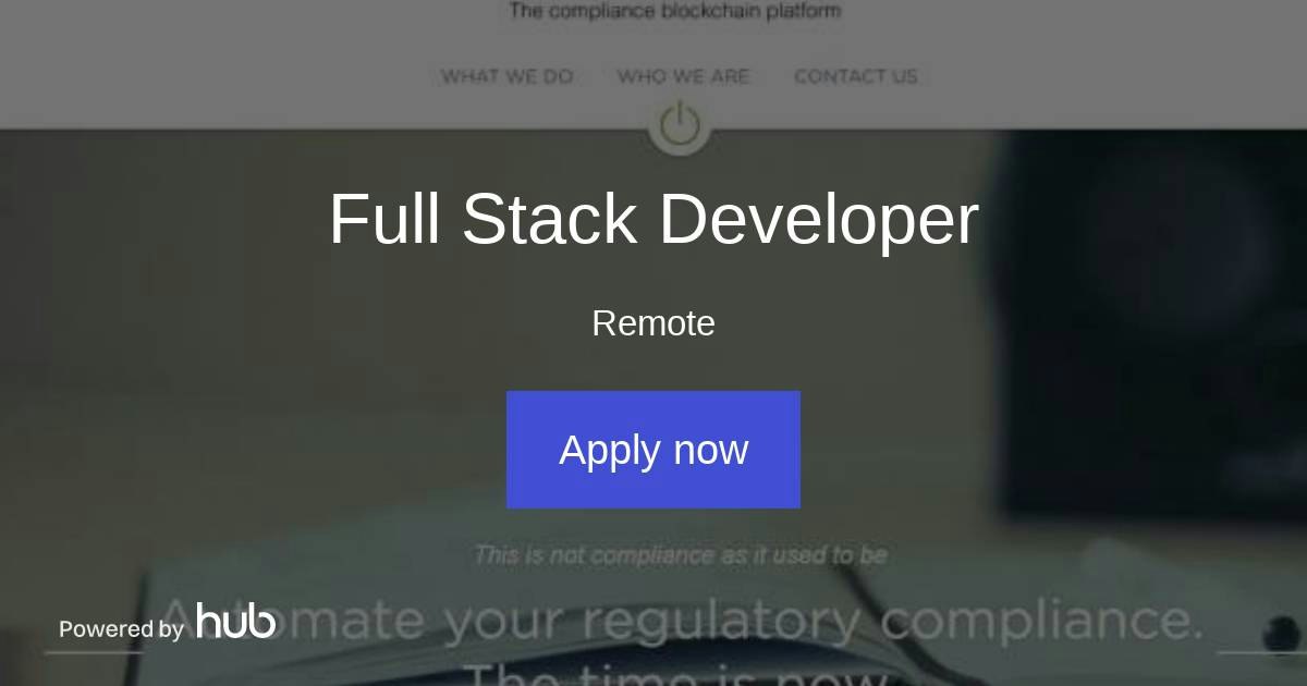 The Hub | Full Stack Developer | iconicchain