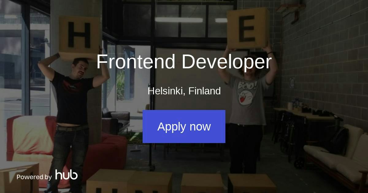The Hub | Frontend Developer | Hunome
